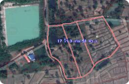LP62010017-Land for sale in Nong Khai, good location, good investment, cheap price, 17 rai, 3 ngan, 51 sq.w.